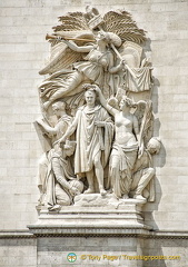 Le Triomphe de 1810, one of the four main sculptures on the Arc de Triomphe